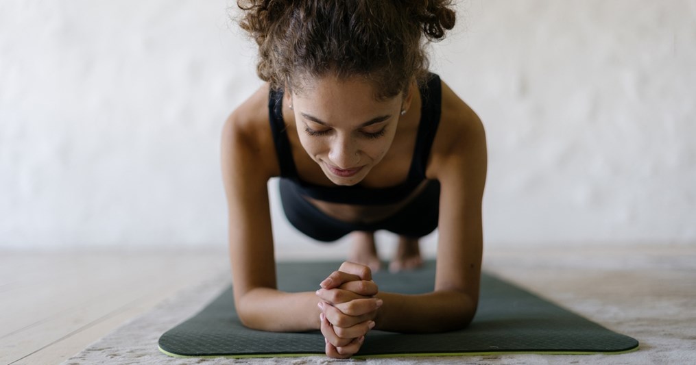 The plank pose is a key part of your sun salutation.