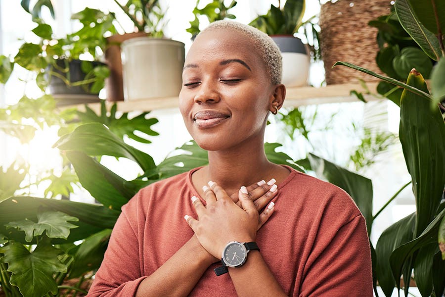 Take a deep breath and send all that negative energy away.