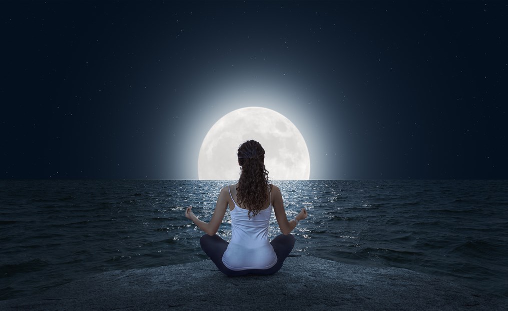 Meditation can be a great way to channel the energy of the fall full moon.
