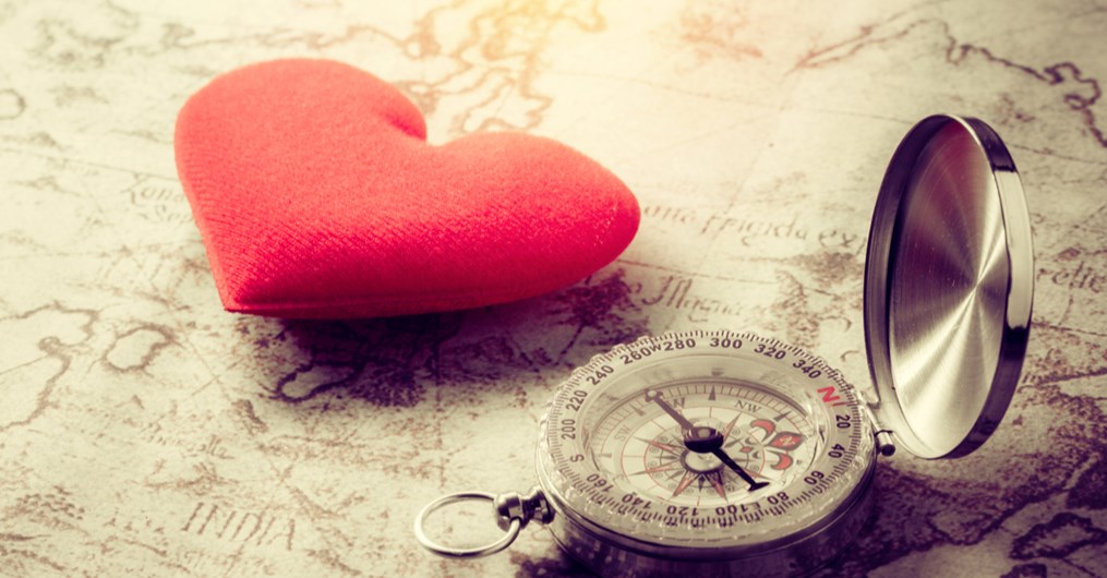 Find your way to a lasting relationship with a properly calibrated Love Compass.
