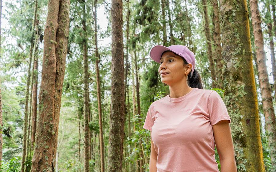 Woman on a nature walk
