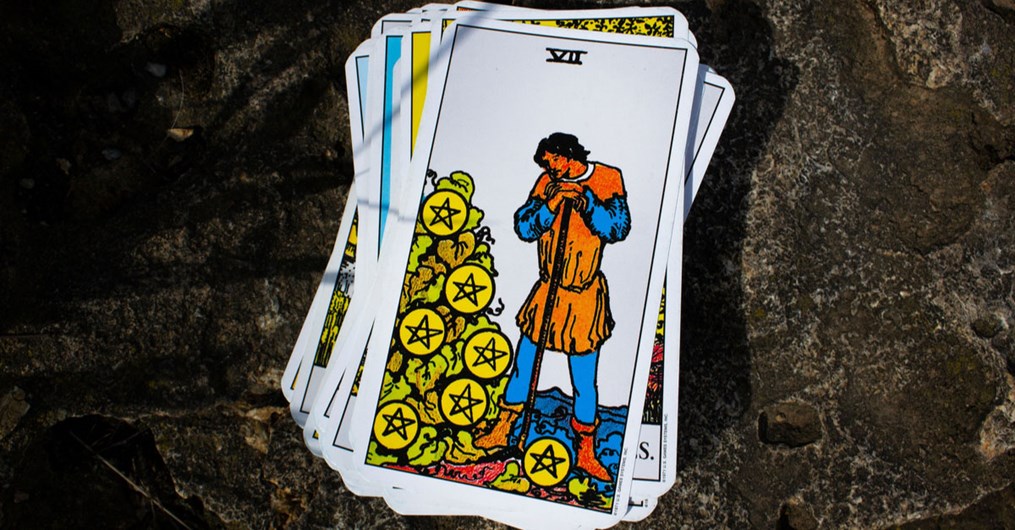 The Seven of
Pentacles is a powerful symbol of change and transition.
